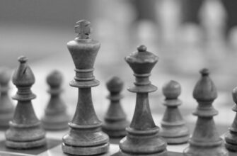a black and white photo of a chess board
