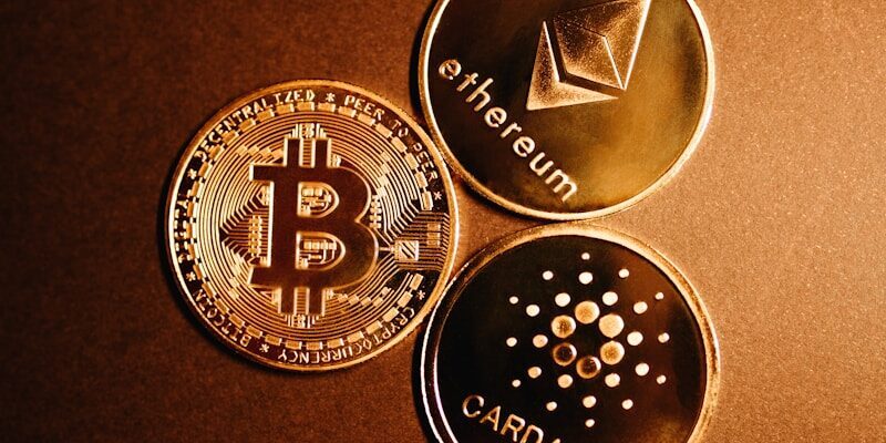 a group of gold coins